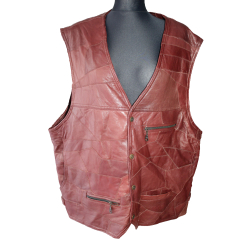 KAMIZELKA MOTOCYKLOWA SKÓRA rozm. XXL